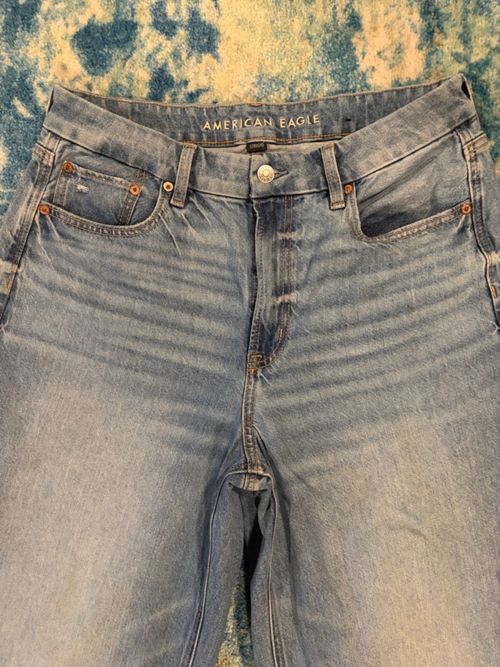 American Eagle Curvy Super High-Rise Baggy Straight - Picture 6 of 7